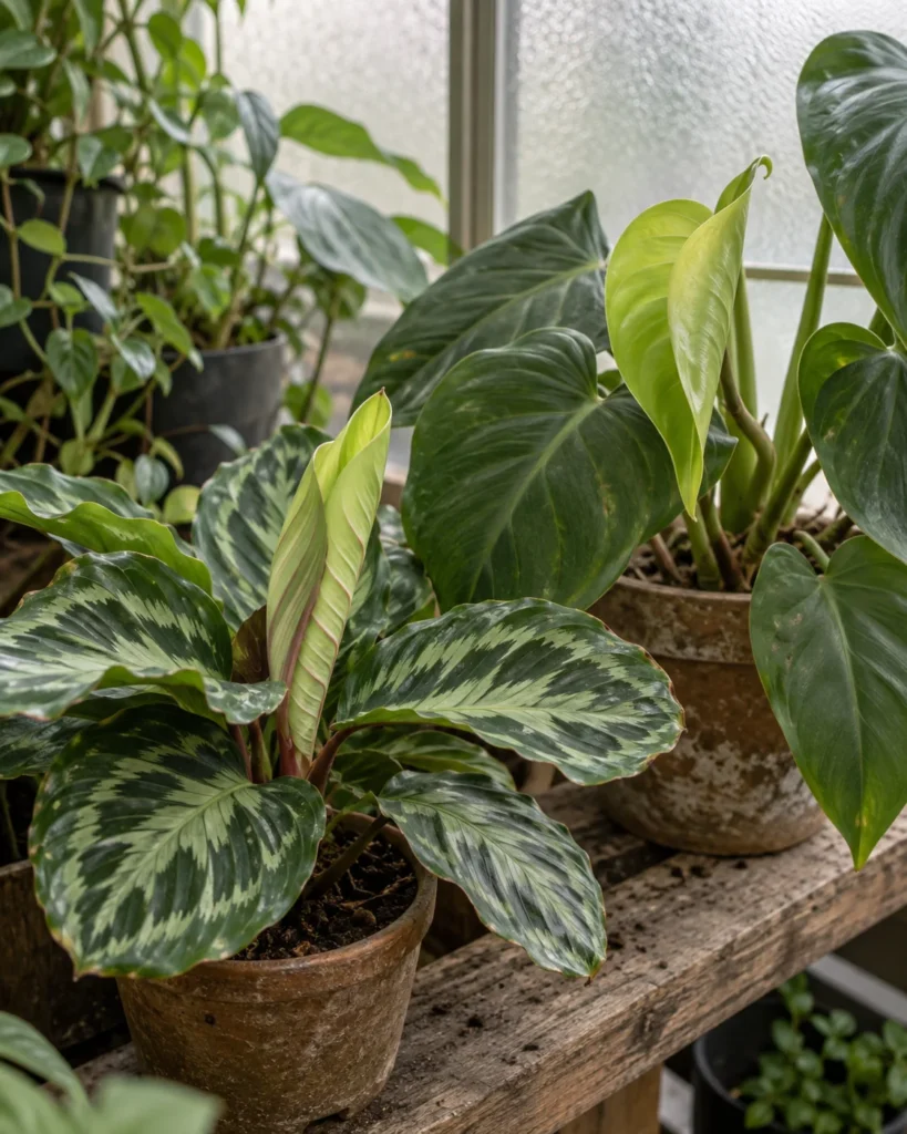 New leaves on a young houseplant
